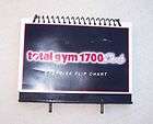 Total Gym Exercise Flip Chart for Total Gym 1700, Elite, 1100, 1000 