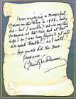christopher plummer rare signed note fine content sound of music