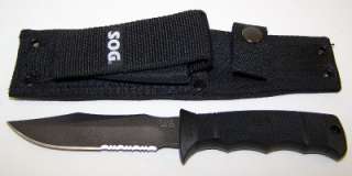   PUP Fixed Blade Knife & Nylon Sheath Survival Hunting Mint Condition