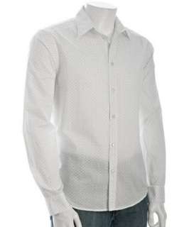Theory white cotton Kyson NP Diamond shirt  