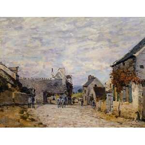 FRAMED oil paintings   Alfred Sisley   24 x 18 inches   Village Street 
