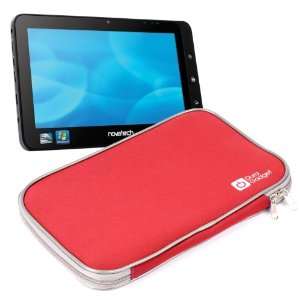  Red Water Resistant Neoprene Pouch For Novatech nTablet By 