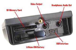 All the ports you need are included. SD Memory Card Slot. Lithium ION 