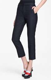 Marni Edition Crop Straight Leg Flannel Trousers $690.00