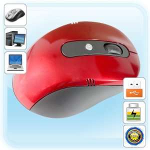  4Ghz USB Wireless Red Optical Mouse + Mini nano receiver Electronics