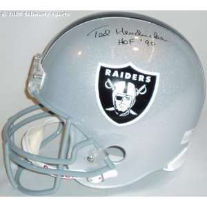 Ted Hendricks Signed Raiders Replica Helmet w/HOF90