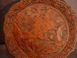 QIANLONG CINNABAR PLATE 18th century CHINESE EXPORT 27cm  