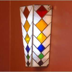 Conical Shaped Pattern Wireless Sconce   Multicolor
