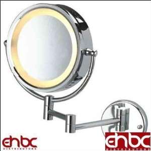  MOUNTED VANITY COSMETIC MAGNIFYING MIRROR WITH LED LIGHTING: Beauty