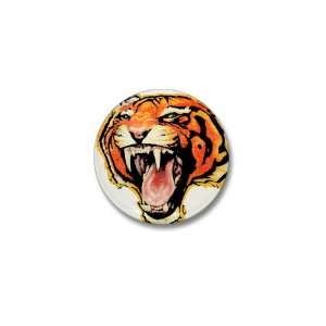  Mini Button Wild Tiger 