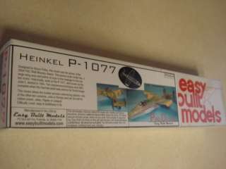   MODELS * HEINKEL P 1077 * F/F MODEL AIRPLANE KIT ** Factory Sealed
