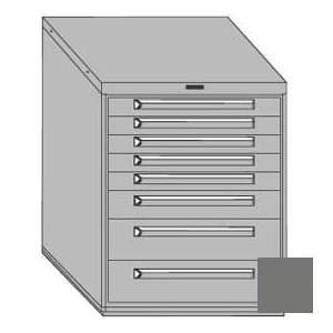  Equipto 30W Modular Cabinet 8 Drawers W/Dividers, 38H 