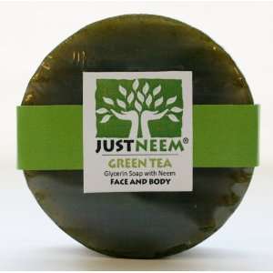    JustNeem Certifed Organic Neem Soap 120g bar   Green Tea: Beauty