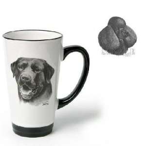   Funnel Cup with Black Poodle (6 inch, Black and white)