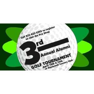  3x6 Vinyl Banner   Annual Alumni Golf Tournament 