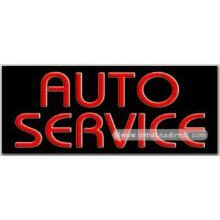  Auto Service Neon Sign (13H x 32L x 3D) Everything 