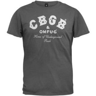 CBGB   Vintage Logo Charcoal T Shirt