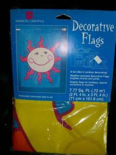 DECORATIVE OUTDOOR FLAG   AMERICAN GREETINGS   NEW  