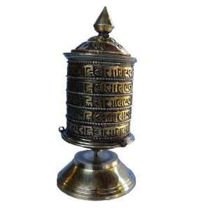  Table Top Tibetan Buddhist Prayer Wheel 