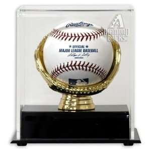 Gold Glove MLB Single Baseball Diamondbacks Logo Display Case:  