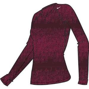  NIKE PRO COMBAT THERMAL CREW A/O PRINT 2 (WOMENS): Sports 