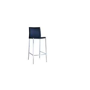   Black Leather Counter Stool by Wholesale Interiors: Home & Kitchen
