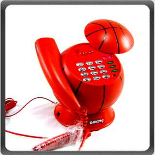 Cute Novelty Basketball Shape Corded Phone Telephone  