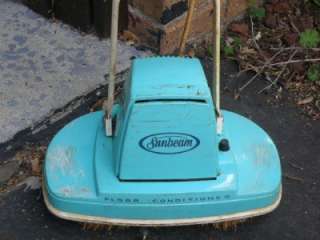Vintage Blue Sunbeam Floor Cleaner Scrubber Buffer  