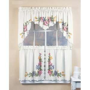   Lovely Lily Ivory Window Curtain Tier Set 24   36 In