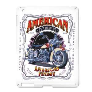 iPad 2 Case White of American Biker Americas Finest Born in the USA 