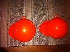 two 8lb downrigger weight orange powder coated expedited shipping 