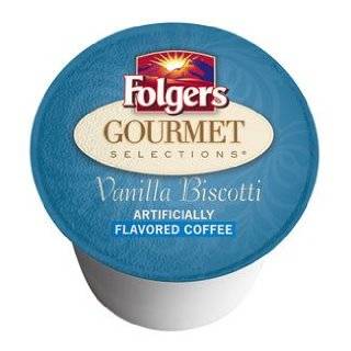 Folgers Gourmet Selections Coffee, Vanilla Biscotti, 12 count K cups 