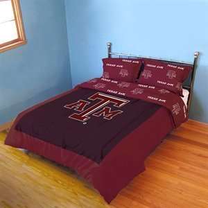  College Covers TAMCMTW Texas Reversible Comforter Bedding 