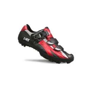  Lake Cycling MX235C Mens Mountain Bike Shoes   Red/Black 