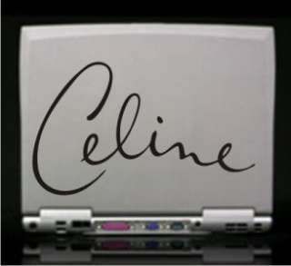 Celine Dion Signature Vinyl Decal Sticker 14 Colors  