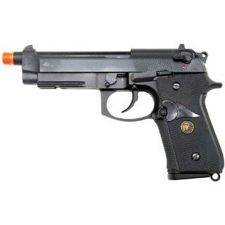 com WE M9 Pistol Full Metal Gas Gun (Black) Blow Back Airsoft Pistol 