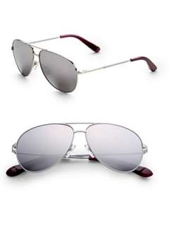 Marc by Marc Jacobs   Mirror Aviator Sunglasses    