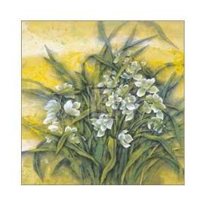 White Orchids   Poster by C. Xiaoli (10x10) 