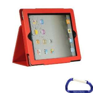 : Gizmo Dorks Leather Binder Case Stand with Sleep Mode Function (Red 