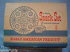 Anchor Hocking EAPC Early American Prescut 8 Piece Snack Set Original 