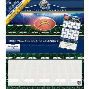San Diego Chargers NFL 12 Month Message Board Calendar:  