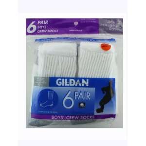  Gildan White with Grey Colored Heel and Toe Youth Sport 