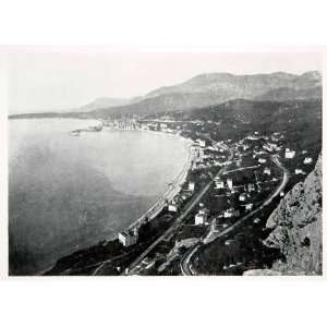  1902 Print Shore Beach Pearl France Menton French Riviera 