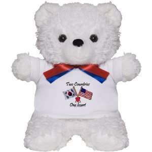 Two countries, one heart South Korea Family Teddy Bear by 