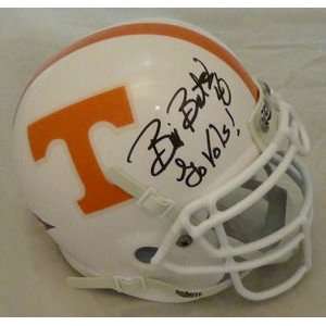    Bill Bates Autographed Tennessee Vols Mini Helmet 
