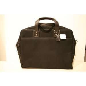  Coach Flight II Black Fabric Commuter/Briefcase Bag 5725 