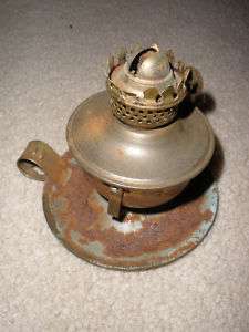 Vintage Spesco Copper Plated Swinging Tilting Oil Lamp  