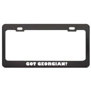 Got Georgian? Language Nationality Country Black Metal License Plate 