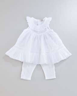 Natal Circle Embroidered Dress & Maceio Jersey Leggings, Infant