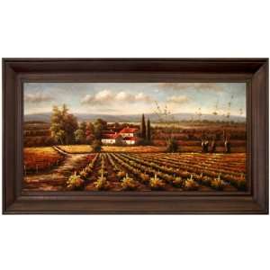   PA89724 69594 Valley View IV Framed Oil Painting: Home & Kitchen